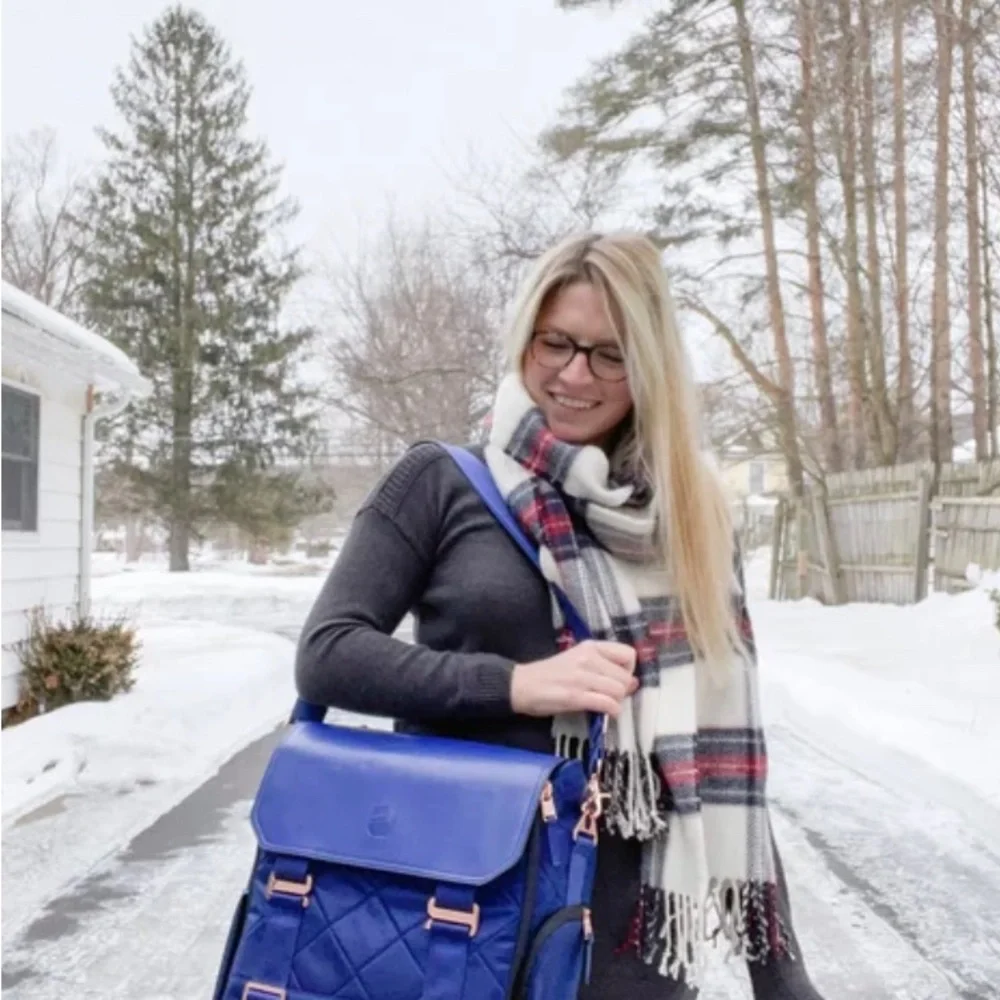 Paperclip diaper bag backpack